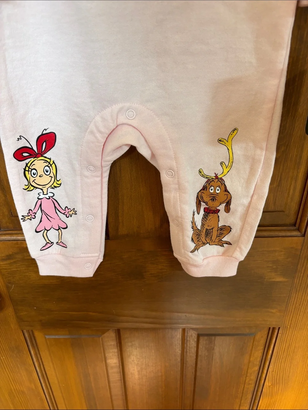 Pink Grinch Graphic One-Piece Bodysuit